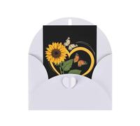 Blessed to Be Called Nana Sunflower Personalized Christmas Thanksgiving Greeting Card 6x4 inches with White Envelope for Business Wedding Birthday Housewarming Holiday Card for Family Friends Teachers