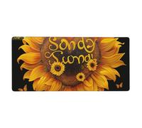 Blessed to Be Called Nana Sunflower Print Mouse Pad Extra - Large Desk Mat for Office, Work - from - Home, PC Gamers & Streamers 16 x 35.5 Inch