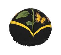 Blessed To Be Called Nana Sunflower Print Premium Double Layer Shower Cap For Women With Reusable Shower Cap For Hair - Waterproof Plastic Cap - Shower Caps For Long, Short And Curly Hairs