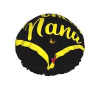 Blessed To Be Called Nana Sunflower Print Shower Cap, Lined Shower Cap For Women Reusable, Double Layer Waterproof Bath Cap
