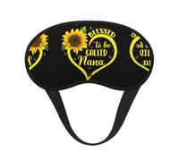 Blessed to Be Called Nana Sunflower Print Sleep Eye Mask Light Blocking Soft and Comfortable Night Eye Blinder for Women Men for Sleeping Travel Night Shift