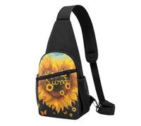 Blessed to Be Called Nana Sunflower Printed Chest Bag Sling Bag for Men Women, Outdoor Crossbody Fanny Packs Hiking Chest Packs Sport Daypacks
