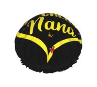 Blessed To Be Called Nana Sunflower Printed Double-Layer Shower Cap, Reusable Shower Cap, Suitable For Various Hair Lengths