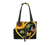 Blessed to Be Called Nana Sunflower Printed Foldable Pet Bag - Portable Puppy Cat Travel Handbag Tote,Pet Carrier Backpacks.