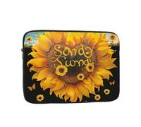 Blessed to Be Called Nana Sunflower Printed Laptop Sleeve for Men Women 13 inch Shockproof Laptop Case Bag for Travel Office School