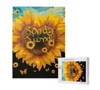 Blessed to Be Called Nana Sunflower Printed Wooden Intelligence Puzzle 38x52 CM, 500 Pieces(boxed) Jigsaw Puzzles Education Game for Adults, Home Decoration Puzzle