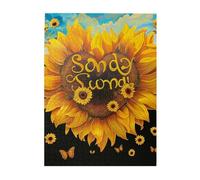 Blessed to Be Called Nana Sunflower Printed Wooden Puzzle 500 Piece, Cute Puzzle Game in Plastic Box for Family Entertainment and Brain Training Gifts