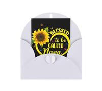 Blessed To Be Called Nana Sunflower Printing Vertical Blank Paper Holiday Greeting Thankful For You (Thinking Of You Card Birthday Card)