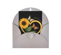 Blessed to Be Called Nana Sunflower Seasonal Greeting Card with Gray Envelope for Any Occasion Thanksgiving Christmas Birthday Wedding Anniversary Engagement Note Cards