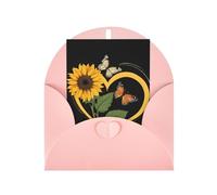 Blessed to Be Called Nana Sunflower Seasonal Greeting Card with Pink Envelope for Any Occasion Thanksgiving Christmas Birthday Wedding Anniversary Engagement Note Cards