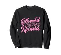 BLESSED TO BE CALLED NONNA - Pink Hearts Ribbon Sweatshirt
