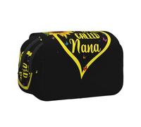 Blessed to Be Called Sunflower Double Layer Flip-Top Pencil Case,Large Capacity 50 Pens Organizer, Durable Polyester Stationery Holder for School, Art Travel (All-Over Print)