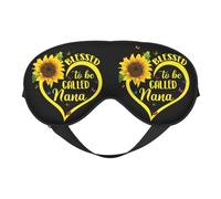 Blessed to Be Called Sunflower Double Sided Sleep Mask, Adjustable Blackout, Silk-Like Eye Mask for Sleeping,Travel, Soft, Breathable, Lightweight Comfortable Blindfold