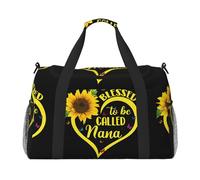 Blessed to Be Called Sunflower Lightweight Waterproof Large Capacity Handheld Shoulder Crossbody Travel Bag Personal Belongings Organizer Bag
