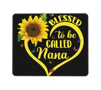 Blessed To Be Called Sunflower Mouse Pad Office Desk Mat Writing Mat With Lock Edge Gaming Mouse Pad