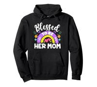 Blessed To Be Her Mom Blessed Be Her Daughter Mommy And Me Pullover Hoodie