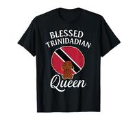 Blessed Trinidadian Queen Afro Caribbean Praying Hands T-Shirt