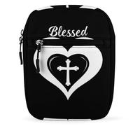 Blessed Unisex Multi Purpose Mini Crossbody Bag Waterproof Small Shoulder Purse for Work Travel Shopping