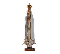 Blessed Virgin Mary Fatima Statue | Hand-Painted Our Lady Of Fatima Statue | Renaissance Collection Resin Figurine Religious Gift, Decoration