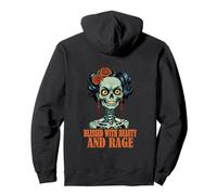 Blessed with Beauty and Rage Funny Zombie Menopause mom mum Pullover Hoodie