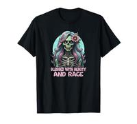 Blessed with Beauty and Rage Funny Zombie Menopause mom T-Shirt