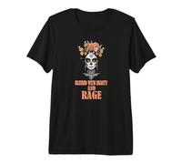 Blessed with Beauty and Rage Sassy Sugar Skull Menopause mom Premium T-Shirt