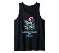 Blessed with Beauty and Rage Sassy Sugar Skull Menopause mom Tank Top