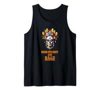 Blessed with Beauty and Rage Sassy Sugar Skull Menopause mom Tank Top
