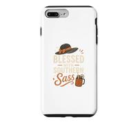 Blessed With Southern Sass Hat And Sweet Tea Case for iPhone 7 Plus/8 Plus