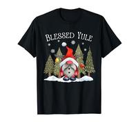 Blessed Yule Mens Pagan Gnome Wicca Yuletide Blessings T-Shirt