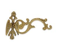 BlessedMart - Byzantine Wall Bracket for Orthodox Vigil Lamps 17cm, Double Head Eagle Design Metal Hook Bracket for Waking Lamps
