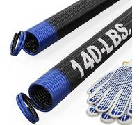 Blesseras 140-lbs. Garage Door Extension Spring, 25'' Long, Double Loop Ends, 1 Pair, Electrophoresis Black Coated