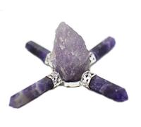 Blessfull Healing 4 Sided Amethyst Rough Stone Generator Reiki Pyramid Stone Spiritual Gift