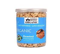 Blessfull Healing Organic Natural, Vegan Smoky Barbeque Roasted Peanuts Crunchy Healthy Snacks 300 Gram
