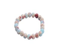 Blessfull Healing Reiki Faith Healing For Unisex Imperial Jasper 8 mm Round Beads Stretch Bracelet