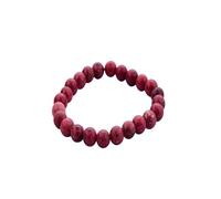 Blessfull Healing Reiki Faith Healing For Unisex Red Coral Jasper 8 mm Round Beads Stretch Bracelet