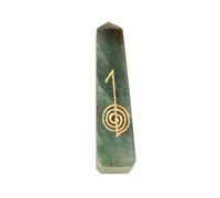 Blessfull Healing Reiki Green Aventurine Symbol Engraved USUI Wand