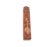 Blessfull Healing Reiki Red Carnelian Symbol Engraved Obelisk Wand