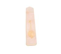 Blessfull Healing Reiki Rose Quartz Symbol Engraved USUI Wand