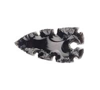 Blessfull Healing Shape #1 Black Obsidian Stone Natural Handmade Arrowhead 1.5 to 2 Inches