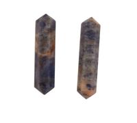 Blessfull Healing Sodalite Crystal Points Wand Double Terminated Wand