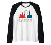 Blessing Across Border Conflict Thailand Cambodia Peace Pray Raglan Baseball Tee