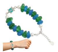 Blessing Bracelet Animal Inspirational Adjustable Jewelry | Sea Glass Blessing Bracelet for Girlfriend Wife Mother Friend Dating Party Vacation