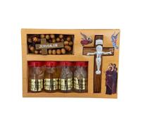 Blessing Kit Bottles & Cross From The Holy Land Jerusalem