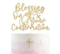 Blessing On Your Confirmation Cake Topper, First Holy Communion, My Baptism, Religious Christening Baby Shower Confirmation Party Decorations
