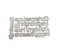 Blessing Words Metal Cutting Dice Scrapbooking Stencil Die Cut Card Embossed Photo Album Template Mold Decorative Scrapbooking Stencil