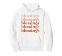 blessings autumn retro vintage harvest Thanksgiving season Pullover Hoodie