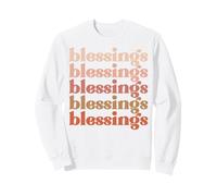 blessings autumn retro vintage harvest Thanksgiving season Sweatshirt