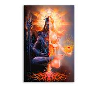 Blessings from The World of Akashmic Shiva Shakti Poster Decorative Painting Canvas Wall Posters And Art Picture Print Modern Family Bedroom Decor Posters 12x18inch(30x45cm)