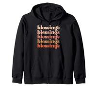 Blessings Thanksgiving men women kids boys & girls Zip Hoodie
